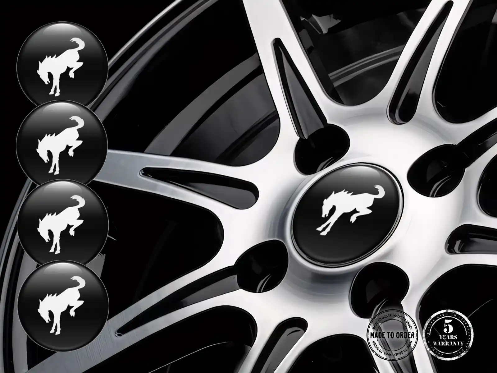 Ford Calcomanías de Rueda Edición Pegatinas de Silicona Racing